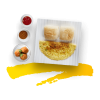 Omelette Pav Meatball Combo